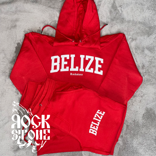 Team Belize Sweat Suit Red