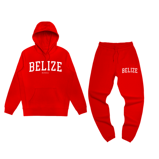 Team Belize Sweat Suit Red