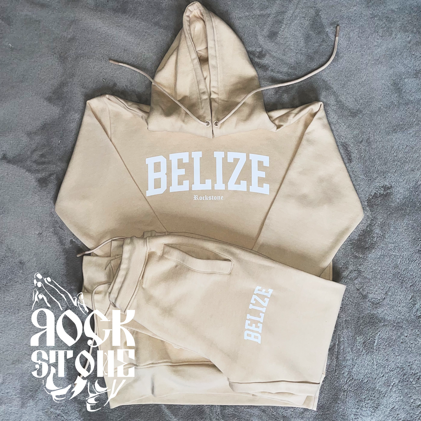 Team Belize Sweat Suit Beige